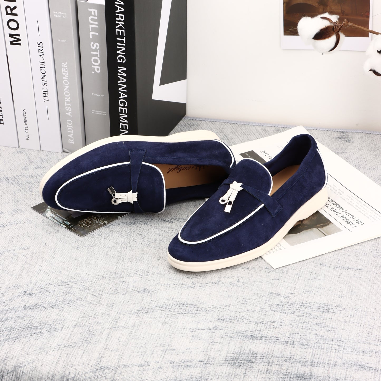 Woman Shoes None Adult Other Women Rubber Stitching Flats Loafers Real